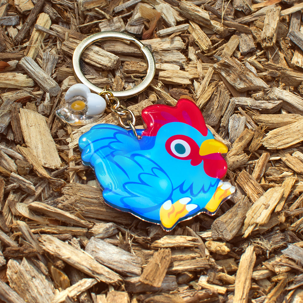 zelda Pocket Cucco cojiro Keychain - Versiris - Art by Versiris