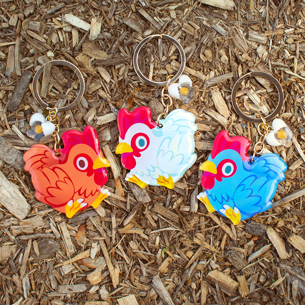 zelda Pocket Cucco Keychain - Versiris - Art by Versiris