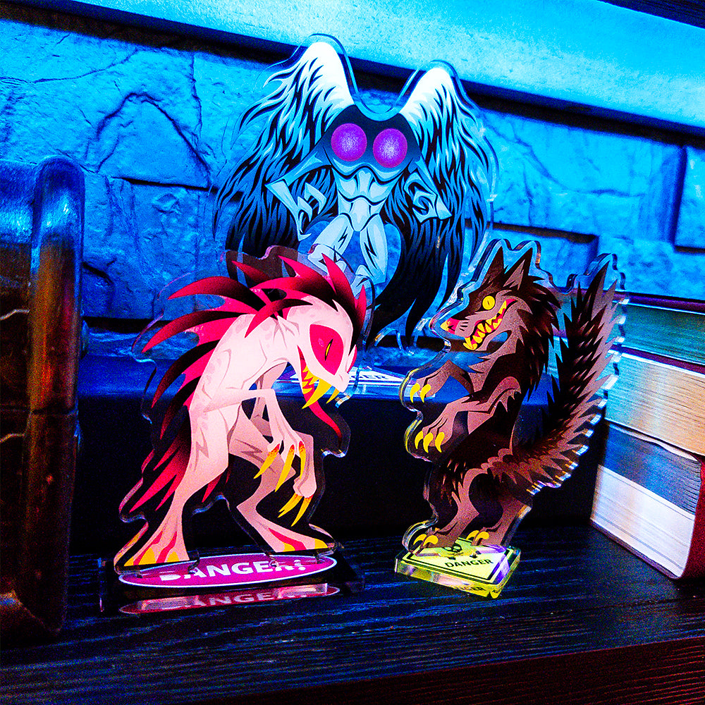 Danger! Chupacabra Acrylic Standee - Versiris - Art by Versiris