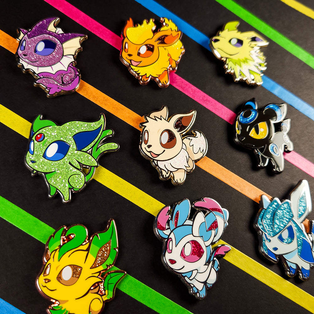 GOOD DOG Eeveelutions Pin Set - Versiris - Art by Versiris