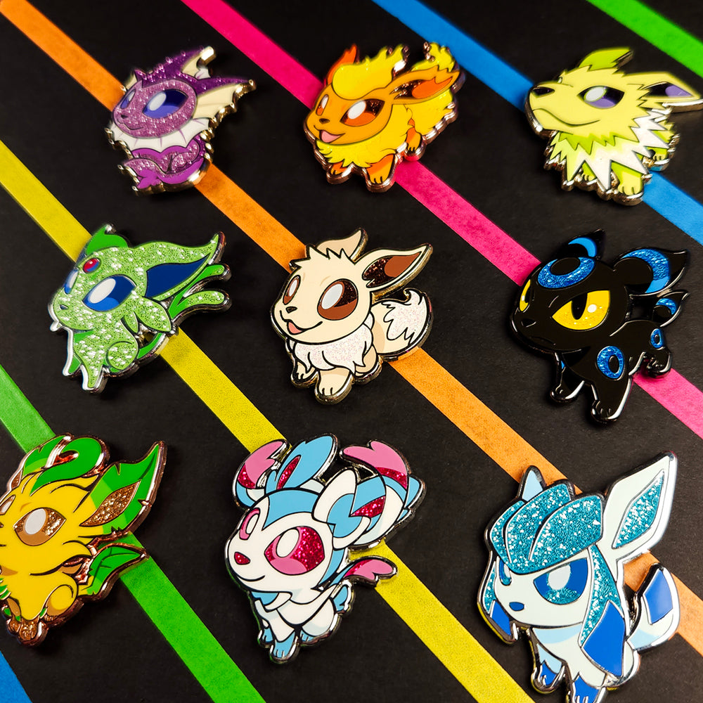 GOOD DOG Eeveelutions Pin Set - Versiris - Art by Versiris