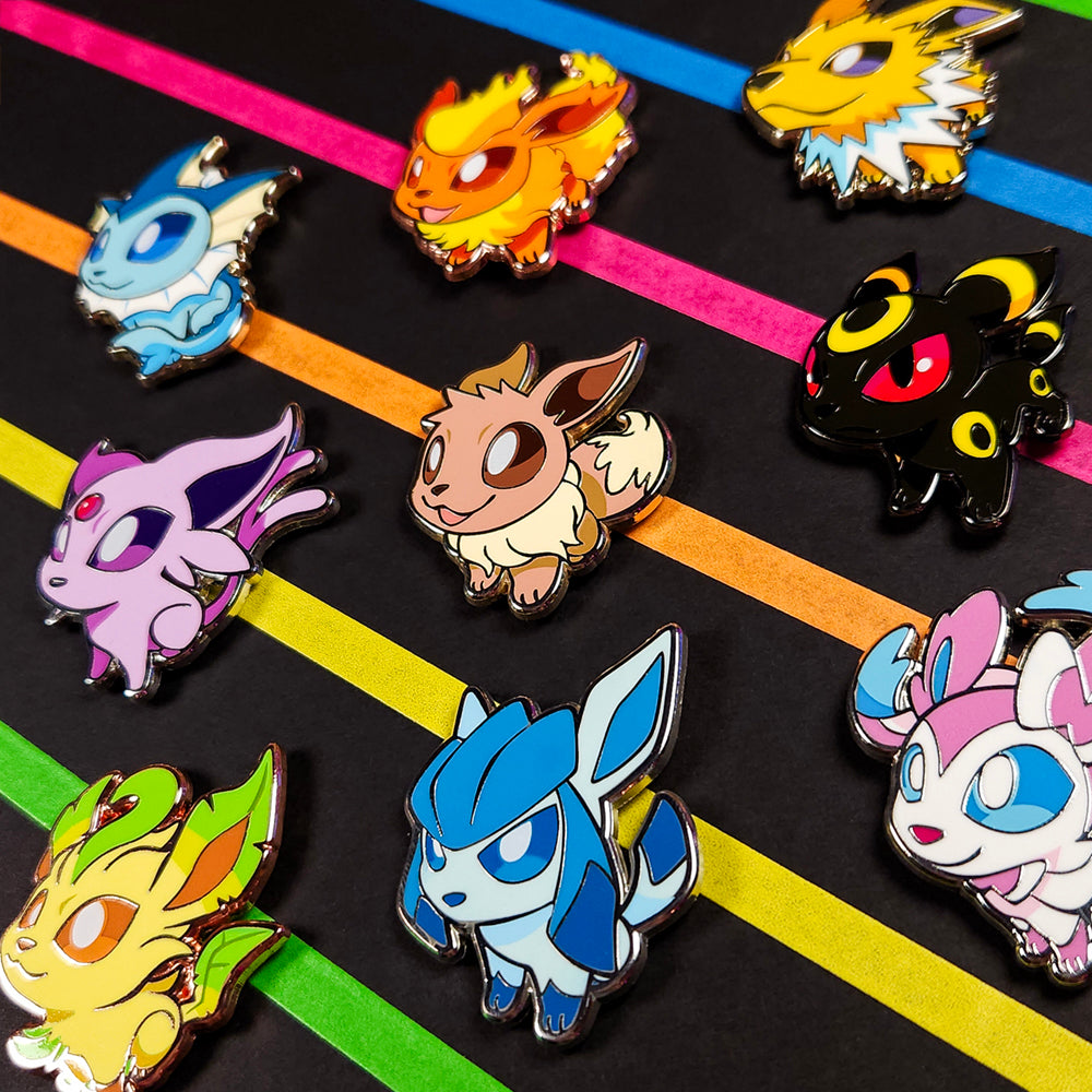 GOOD DOG Eeveelutions Pin Set - Versiris - Art by Versiris