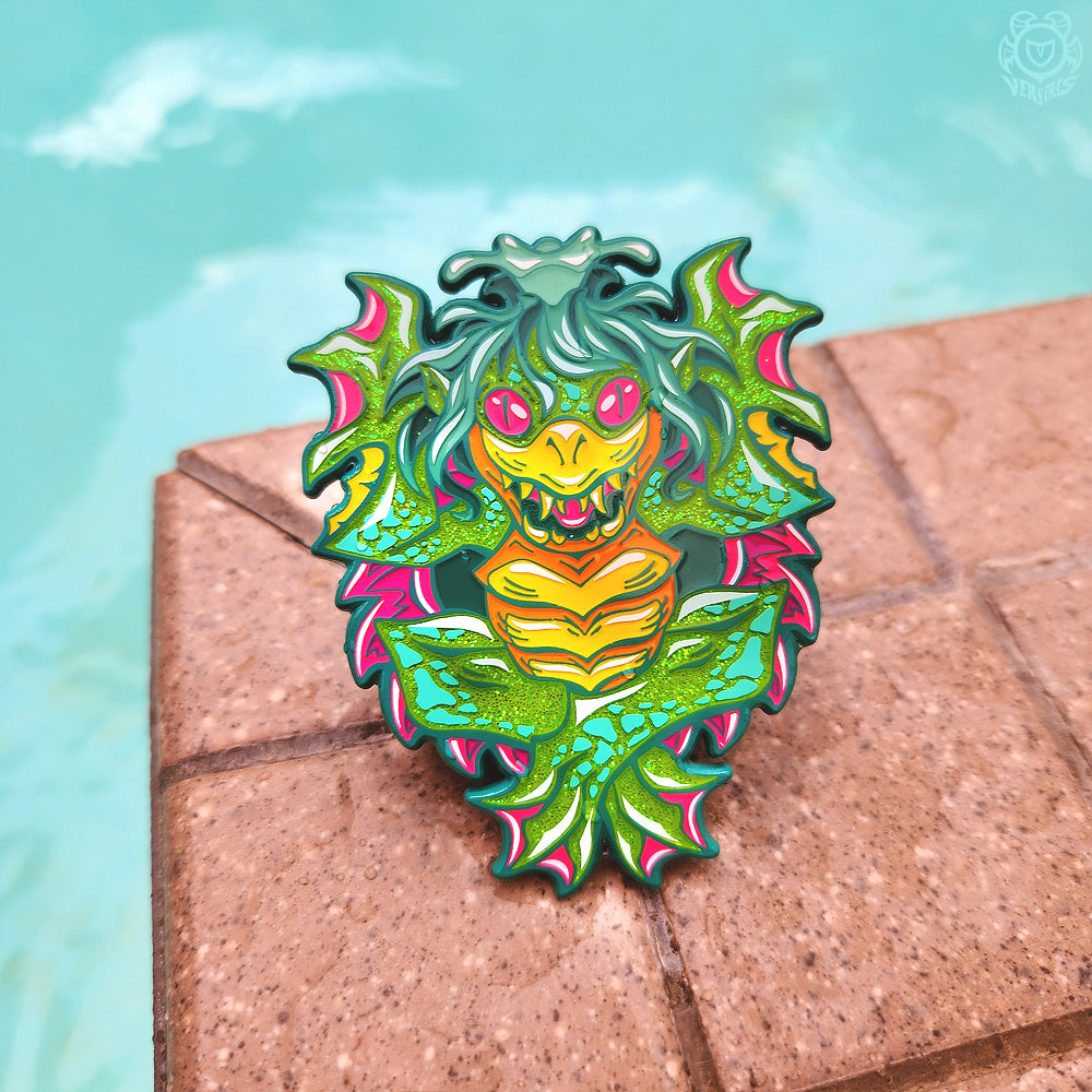 Kappa yokai Enamel Pin - Versiris - Art by Versiris