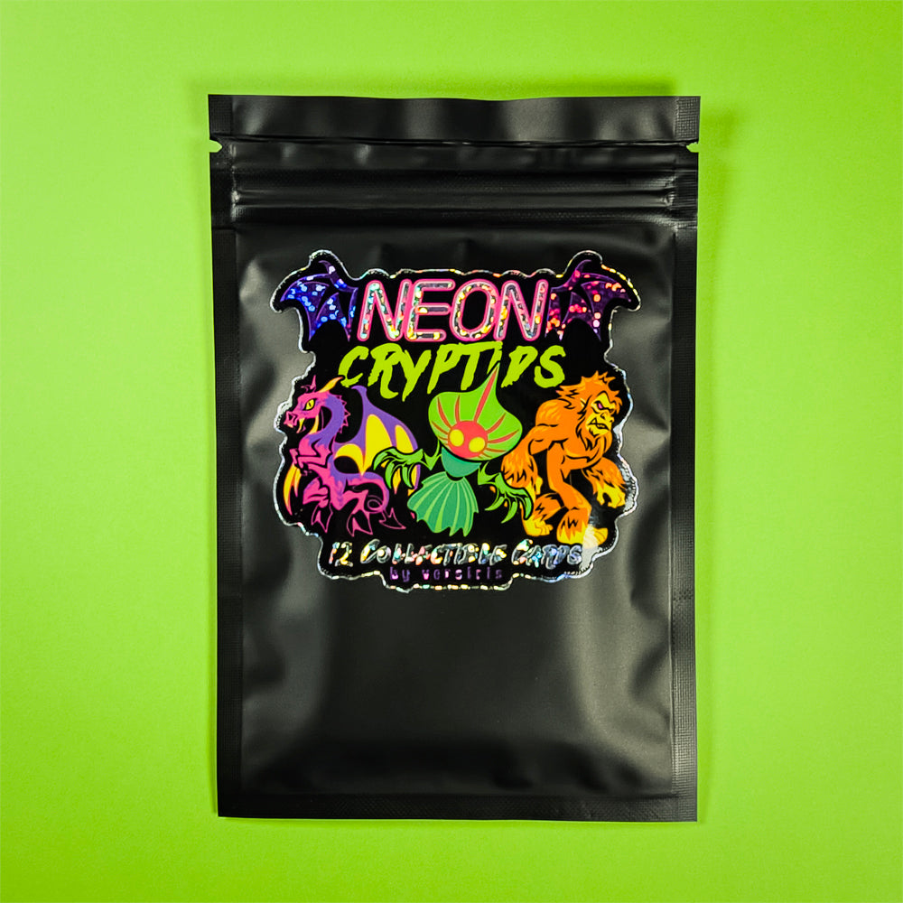 Neon Cryptids Collectible Card Pack - Versiris - Art by Versiris