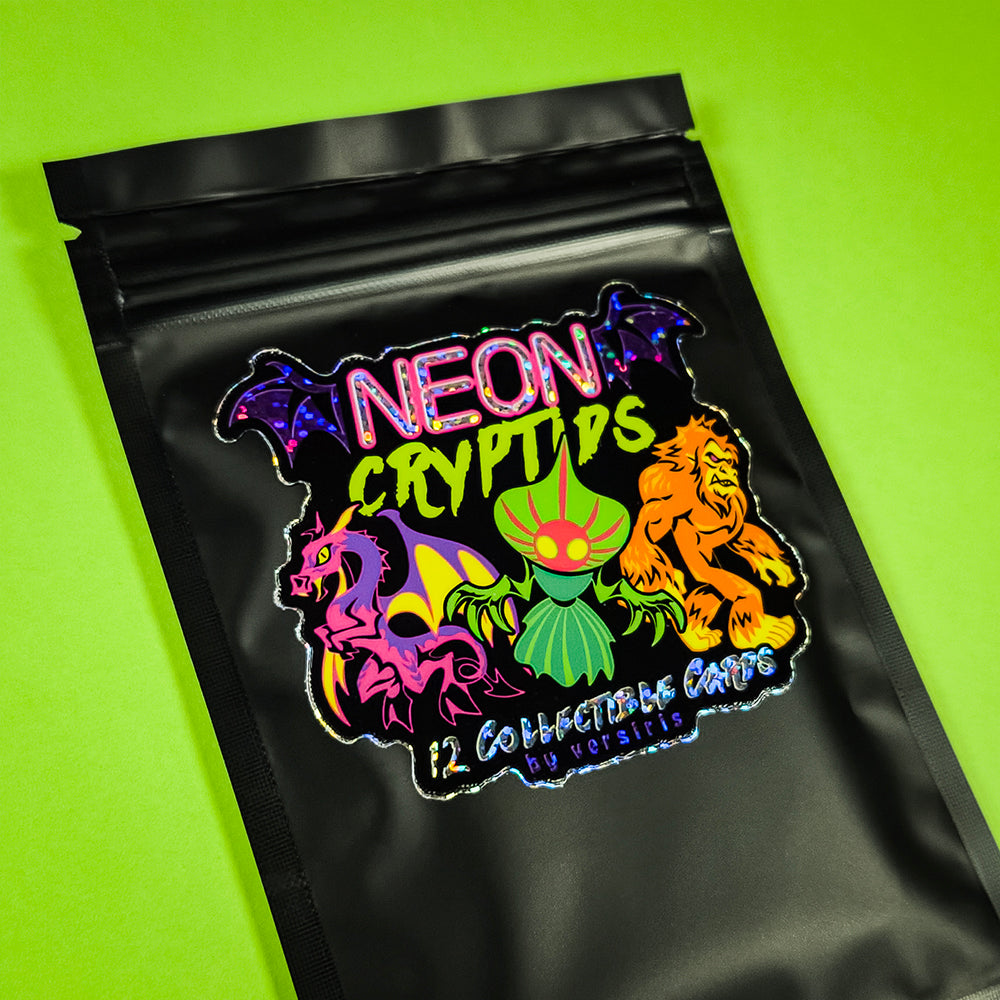 Neon Cryptids Collectible Card Pack - Versiris - Art by Versiris