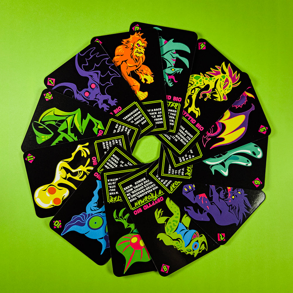 Neon Cryptids Collectible Card Pack - Versiris - Art by Versiris