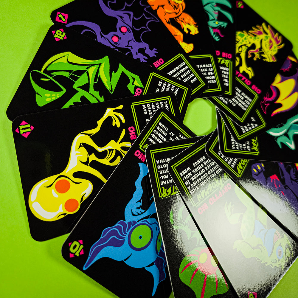 Neon Cryptids Collectible Card Pack - Versiris - Art by Versiris