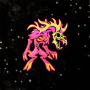 Neon Cryptids Deer Man Enamel Pin - Versiris - Art by Versiris