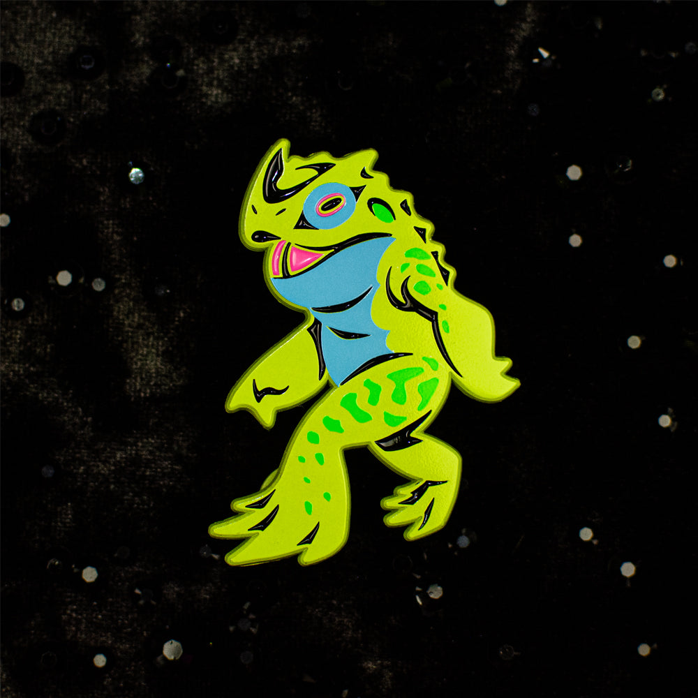 Neon Cryptids Loveland Frogman Enamel Pin