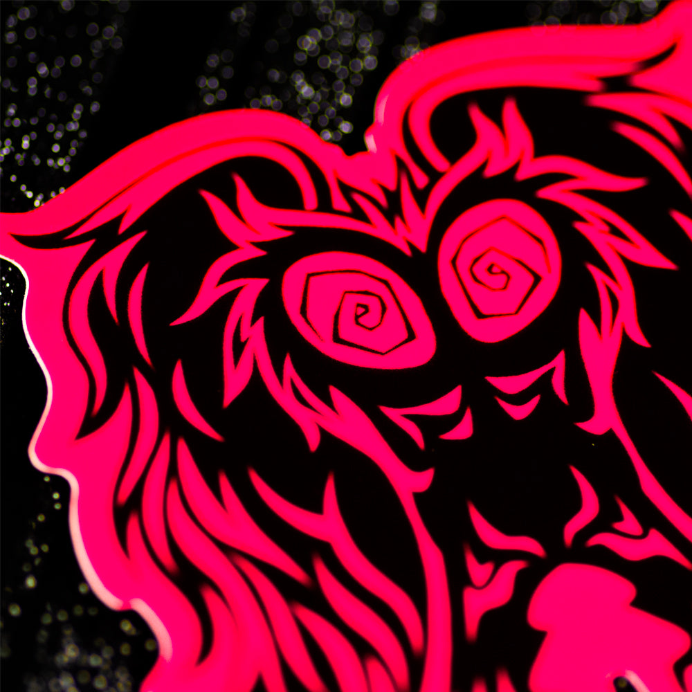 Neon Cryptids Mothman Sticker - Versiris - Art by Versiris