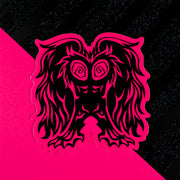Neon Cryptids Mothman Sticker - Versiris - Art by Versiris