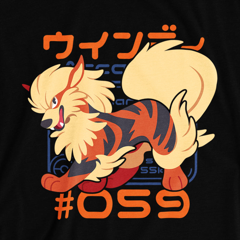 Pokedex Arcanine T-Shirt - Versiris - Art by Versiris