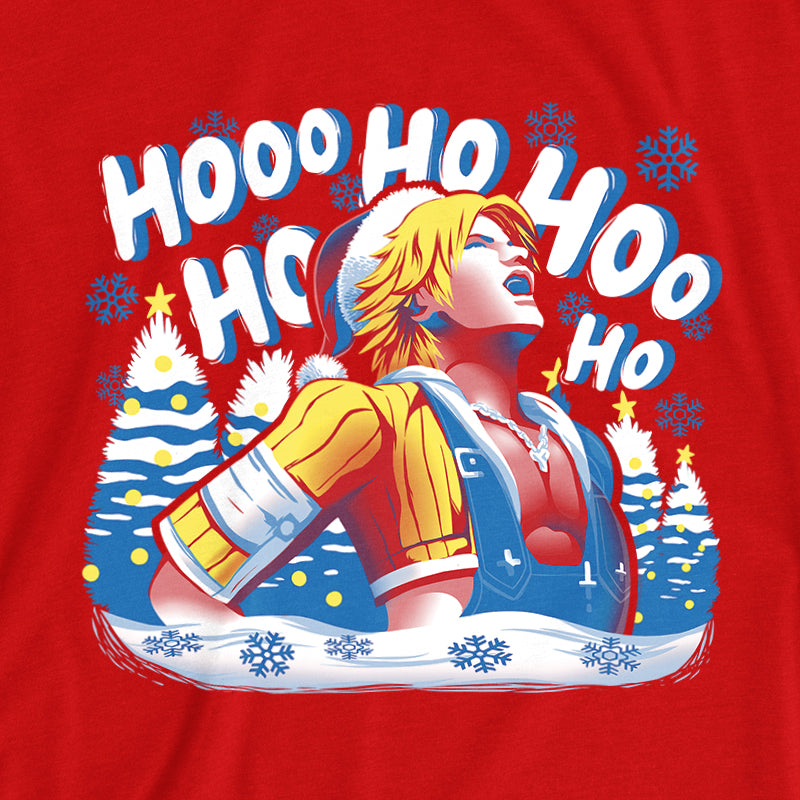 Festive Tidus Laugh T-Shirt - Versiris - Art by Versiris
