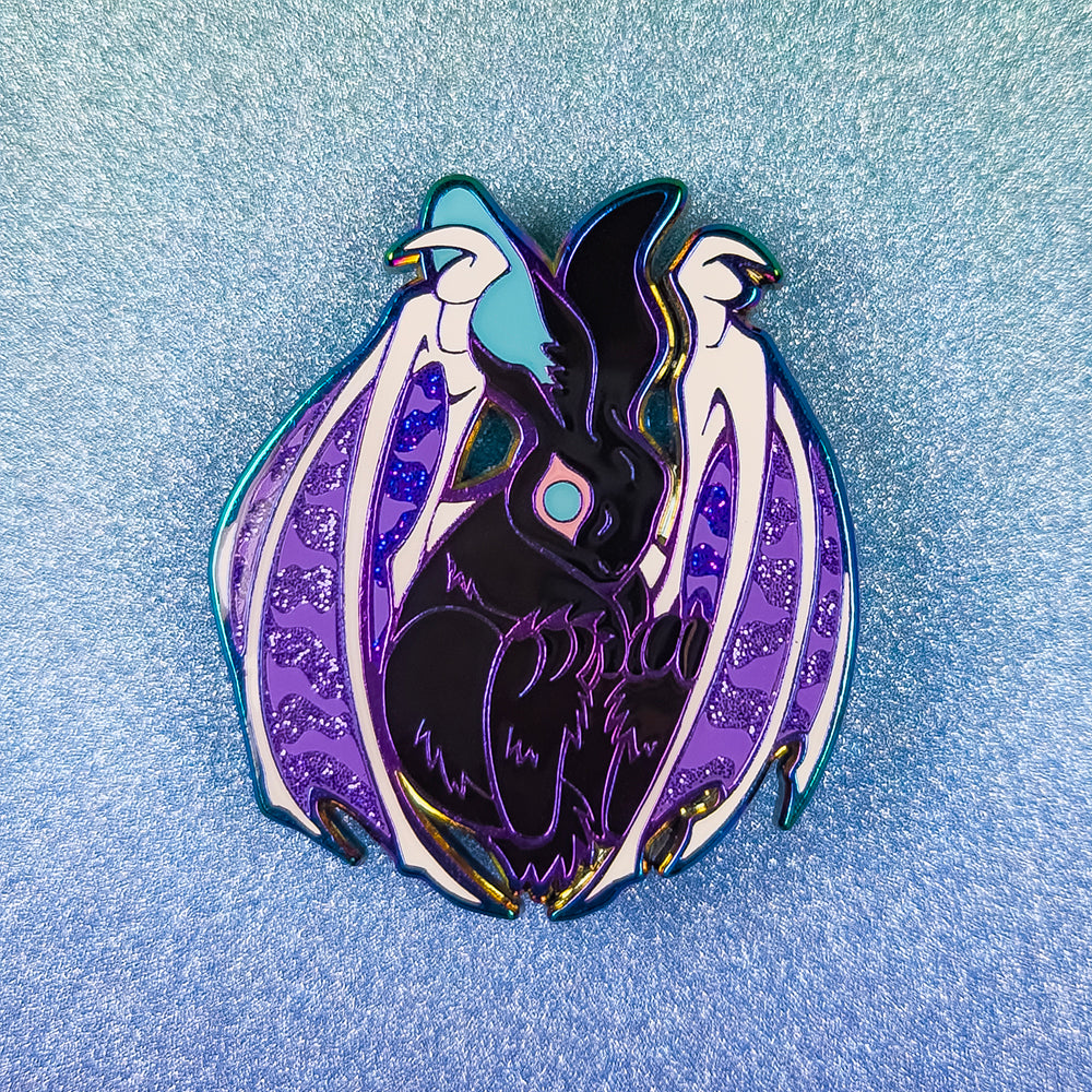 Bat Bunny Enamel Pin - Versiris - Art by Versiris