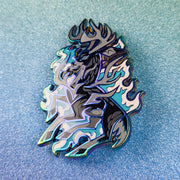 Burning Antlers Deer Enamel Pin - Versiris - Art by Versiris