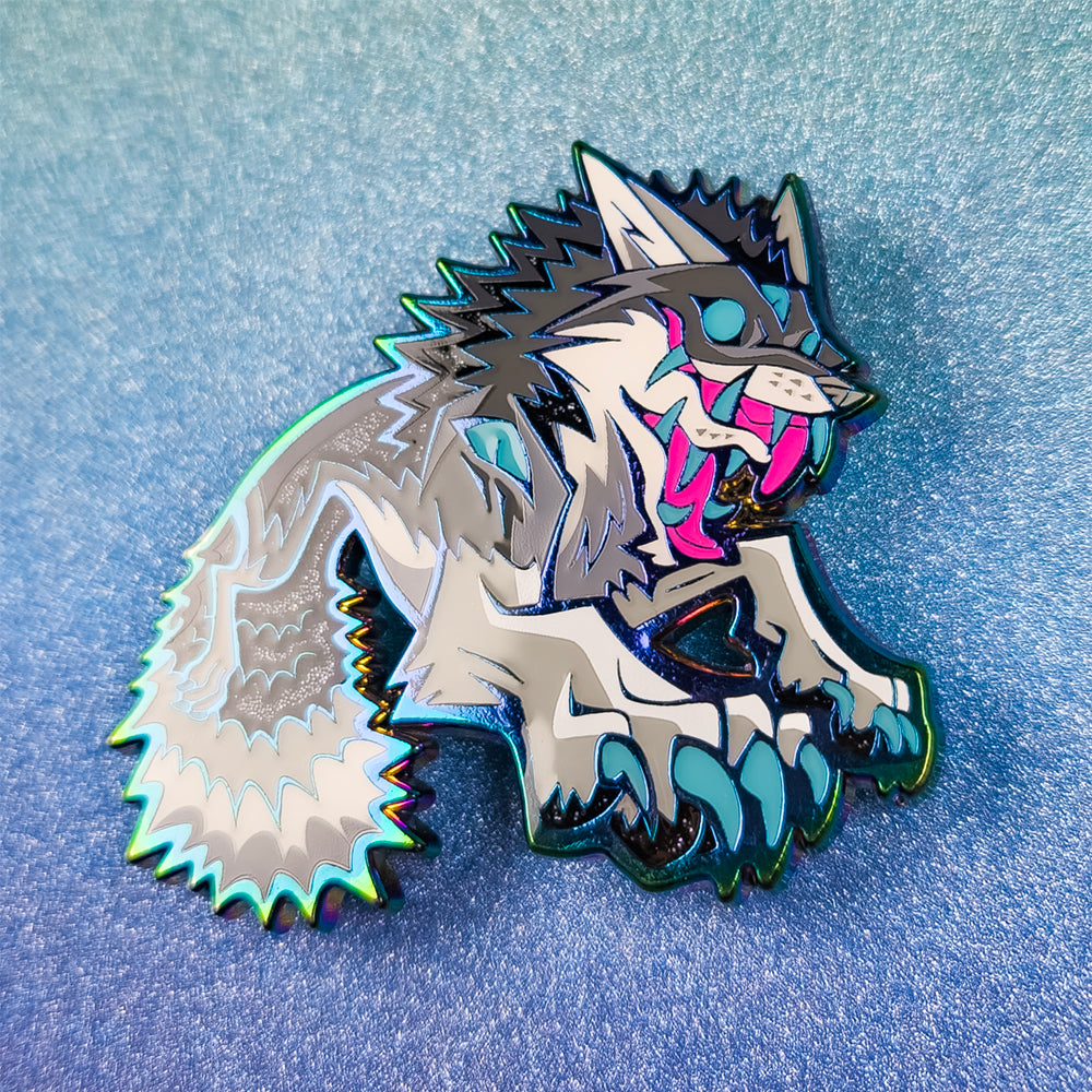 Two-Faced Trickster Fox Enamel Pin - Versiris - Art by Versiris