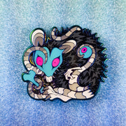 Scrap Eater Opossum Enamel Pin - Versiris - Art by Versiris