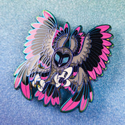 Ghost Wings Owl Enamel Pin - Versiris - Art by Versiris