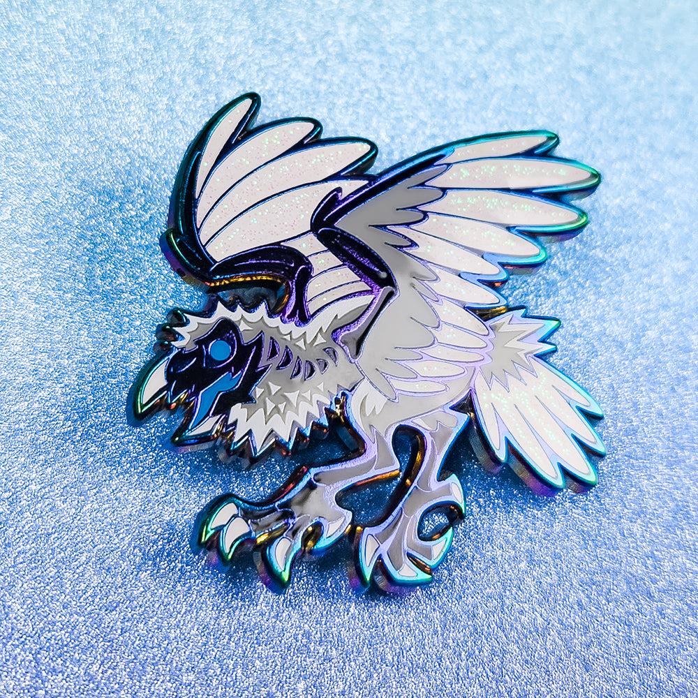 Evermore Raven Enamel Pin - Versiris - Art by Versiris