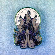 Three Wolf Moon Enamel Pin - Versiris - Art by Versiris