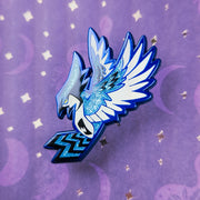 Raging Jay Enamel Pin - Versiris - Art by Versiris