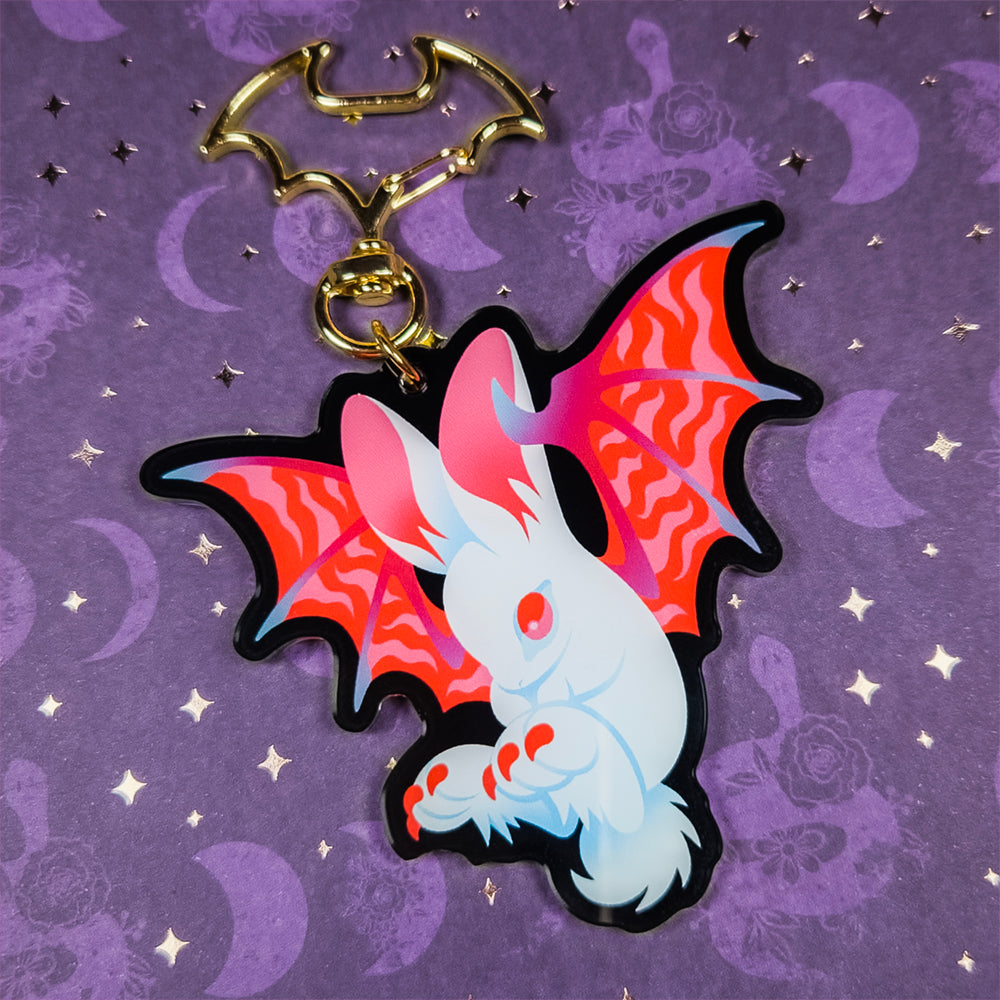 Bat Bunny Keychain - Versiris - Art by Versiris