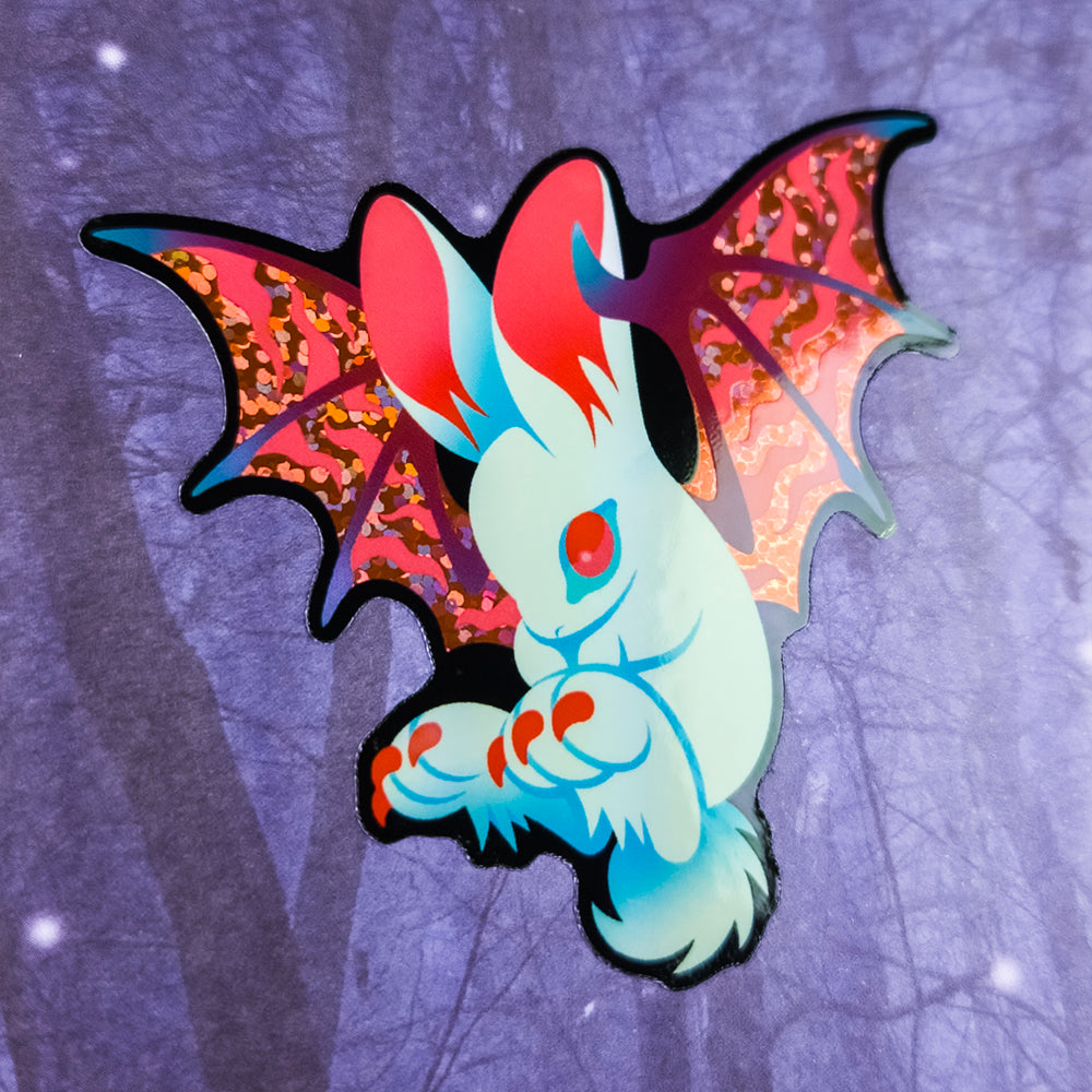 Bat Bunny Sticker - Versiris - Art by Versiris