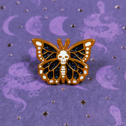 Ill Omen Butterfly Enamel Pin - Versiris - Art by Versiris