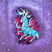 Burning Antlers Deer Enamel Pin - Versiris - Art by Versiris