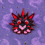 Pile O' Spines Hedgehog Enamel Pin - Versiris - Art by Versiris