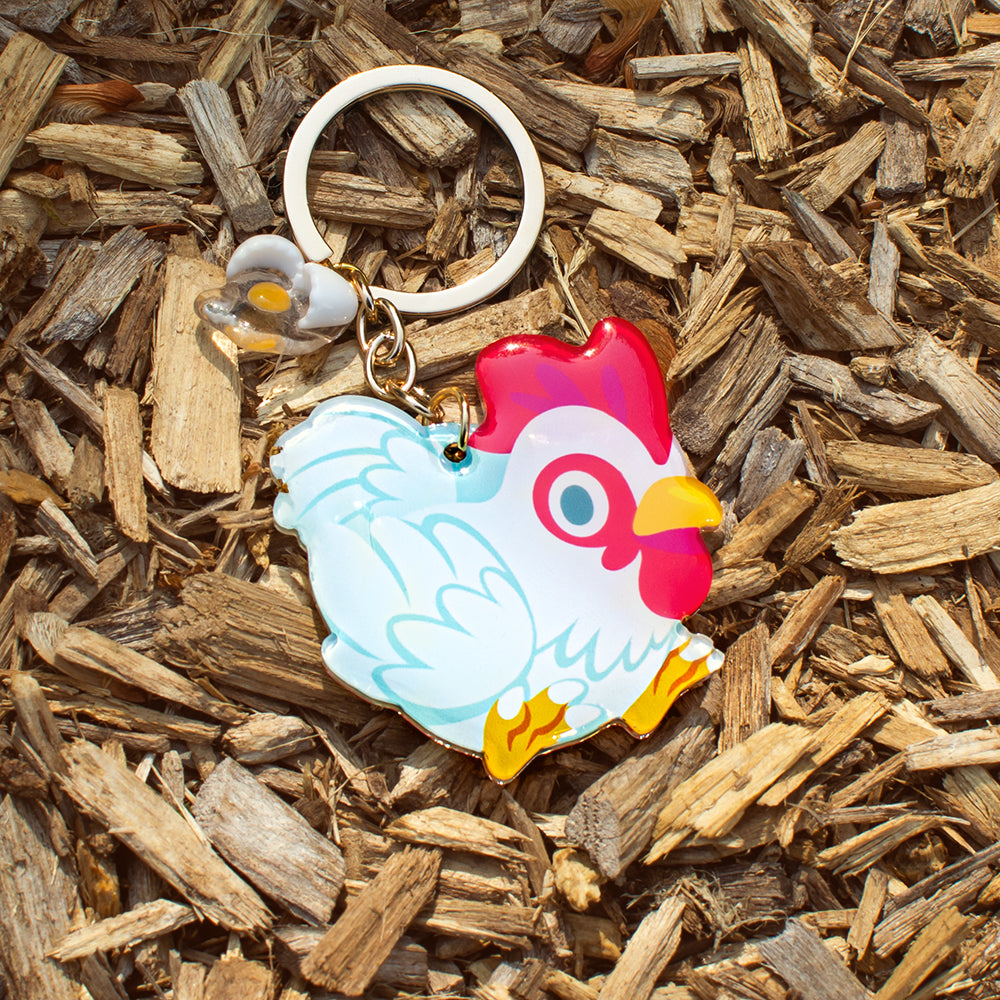 zelda Pocket Cucco Keychain - Versiris - Art by Versiris