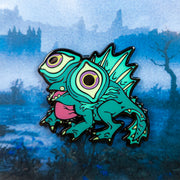 Basilisk Enamel Pin - Versiris - Art by Versiris