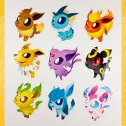 GOOD DOG Eeveelutions PKMN Stickers - Versiris - Art by Versiris