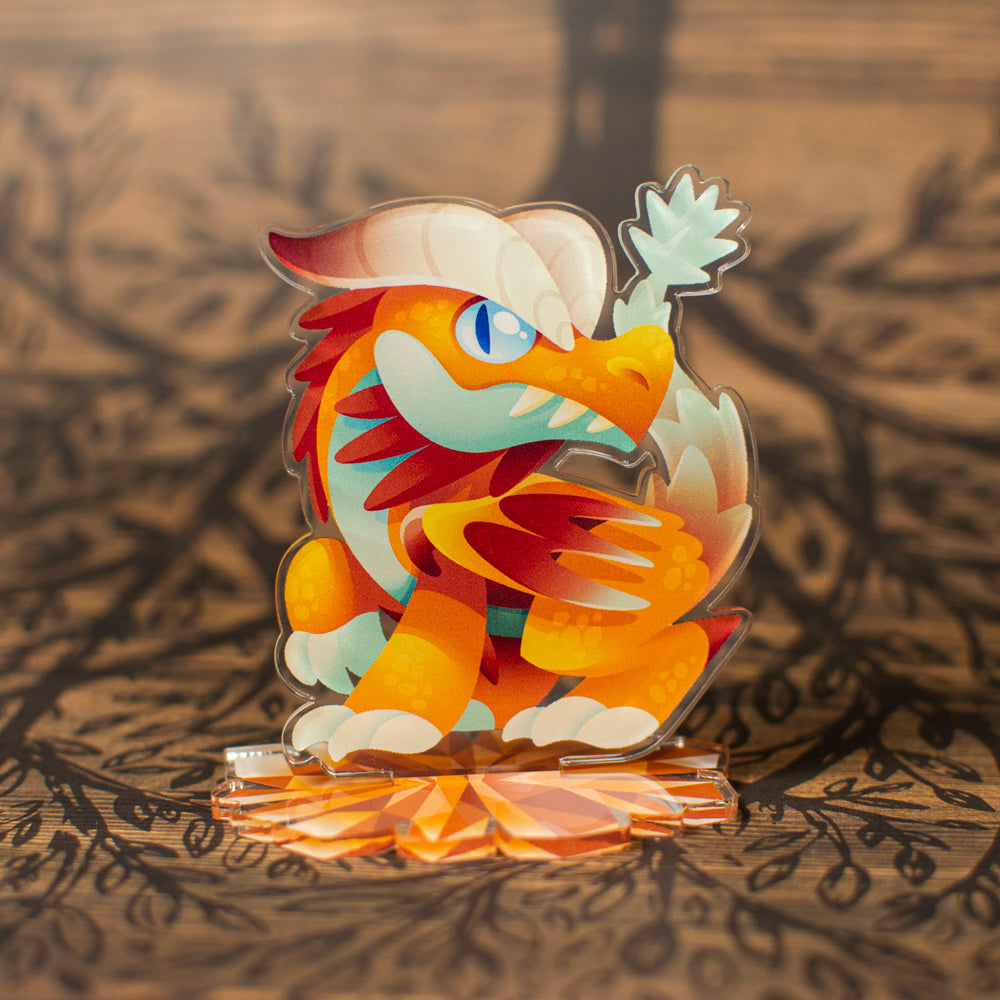 Aragonite Dragon Hatchling Acrylic Standee - Versiris - Art by Versiris