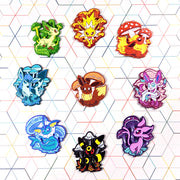 Vaporeon Mushroom Enamel Pin - Versiris - Art by Versiris