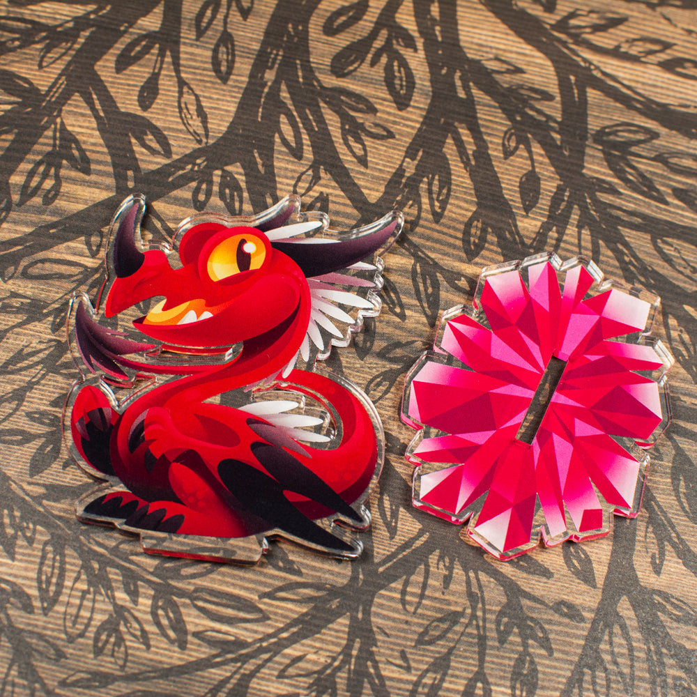 Realgar Dragon Hatchling Acrylic Standee - Versiris - Art by Versiris