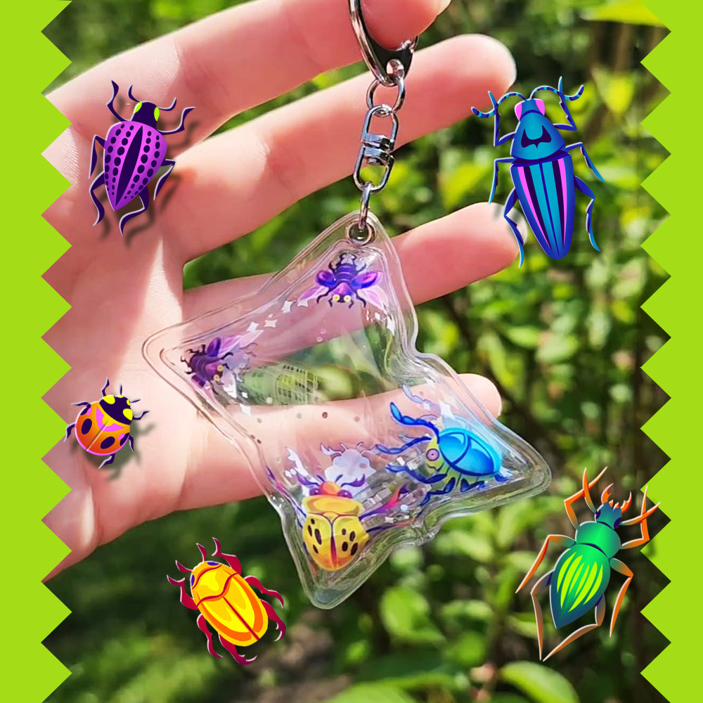 Bag 'O' Beetles Keychain - Versiris - Art by Versiris