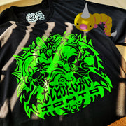 Johto Bug Catching Contest T-Shirt featuring bug type pokemon Scyther, Pinsir, Beedrill, Butterfree, Weedle, and Paras. Art by Versiris