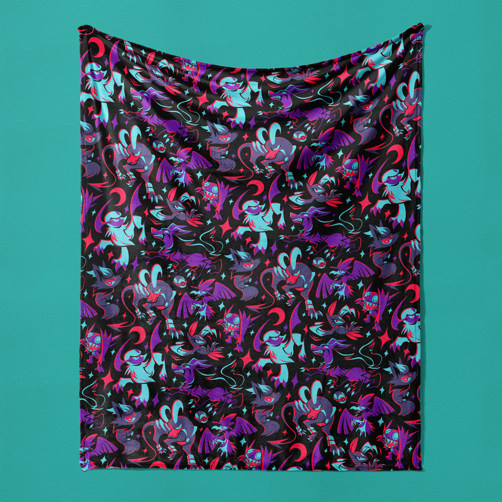 Dark Type Throw Blanket - Versiris - Art by Versiris