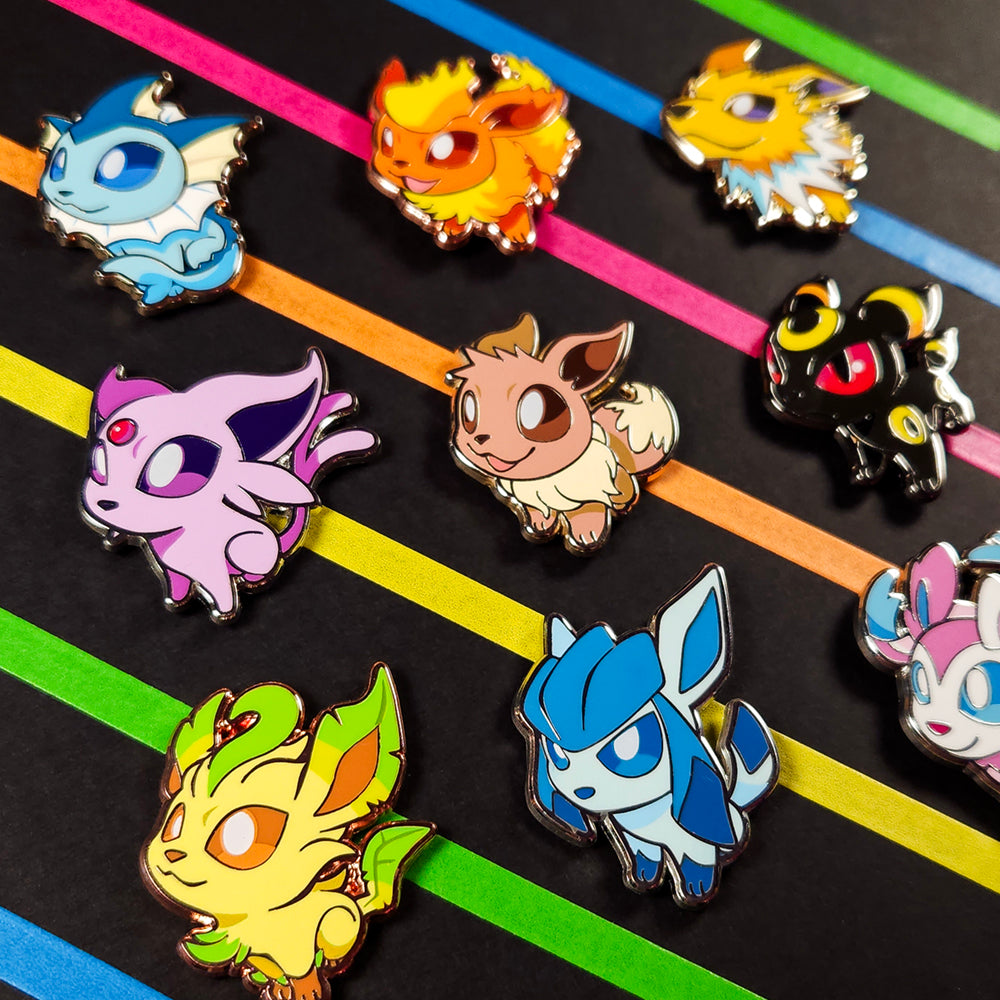 GOOD DOG Eeveelutions Pin Set - Versiris - Art by Versiris