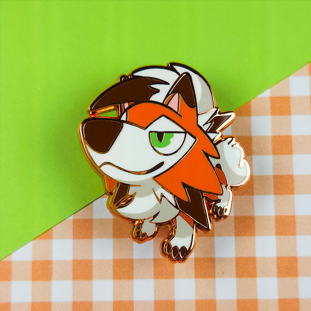 GOOD DOG Lycanroc Pin