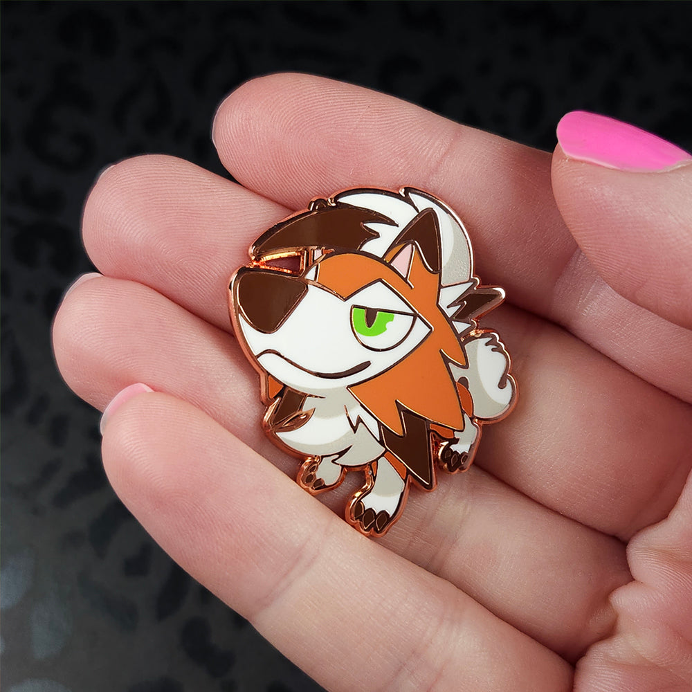 GOOD DOG Lycanroc Pin - Versiris - Art by Versiris