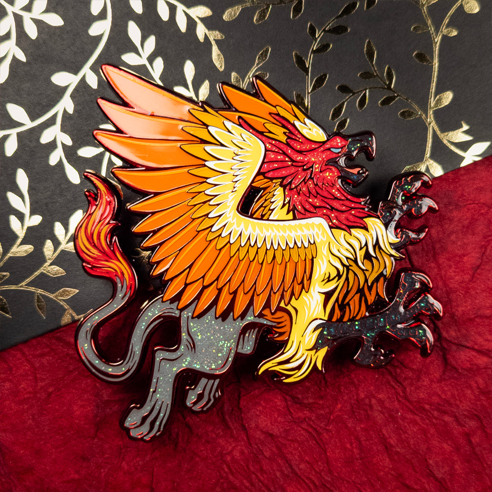 Griffin Enamel Pin [ Phoenix Fire ]