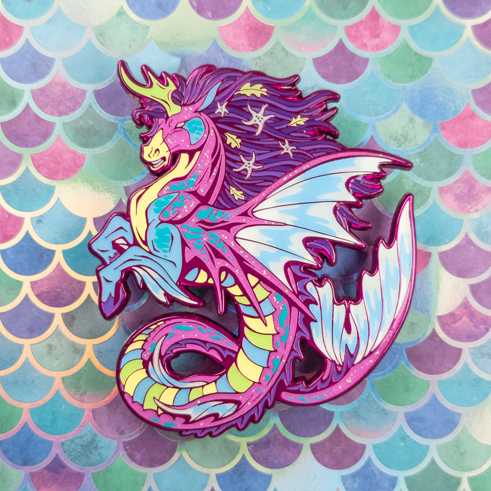 Hippocampus Enamel Pin [ Fairy Tale ]