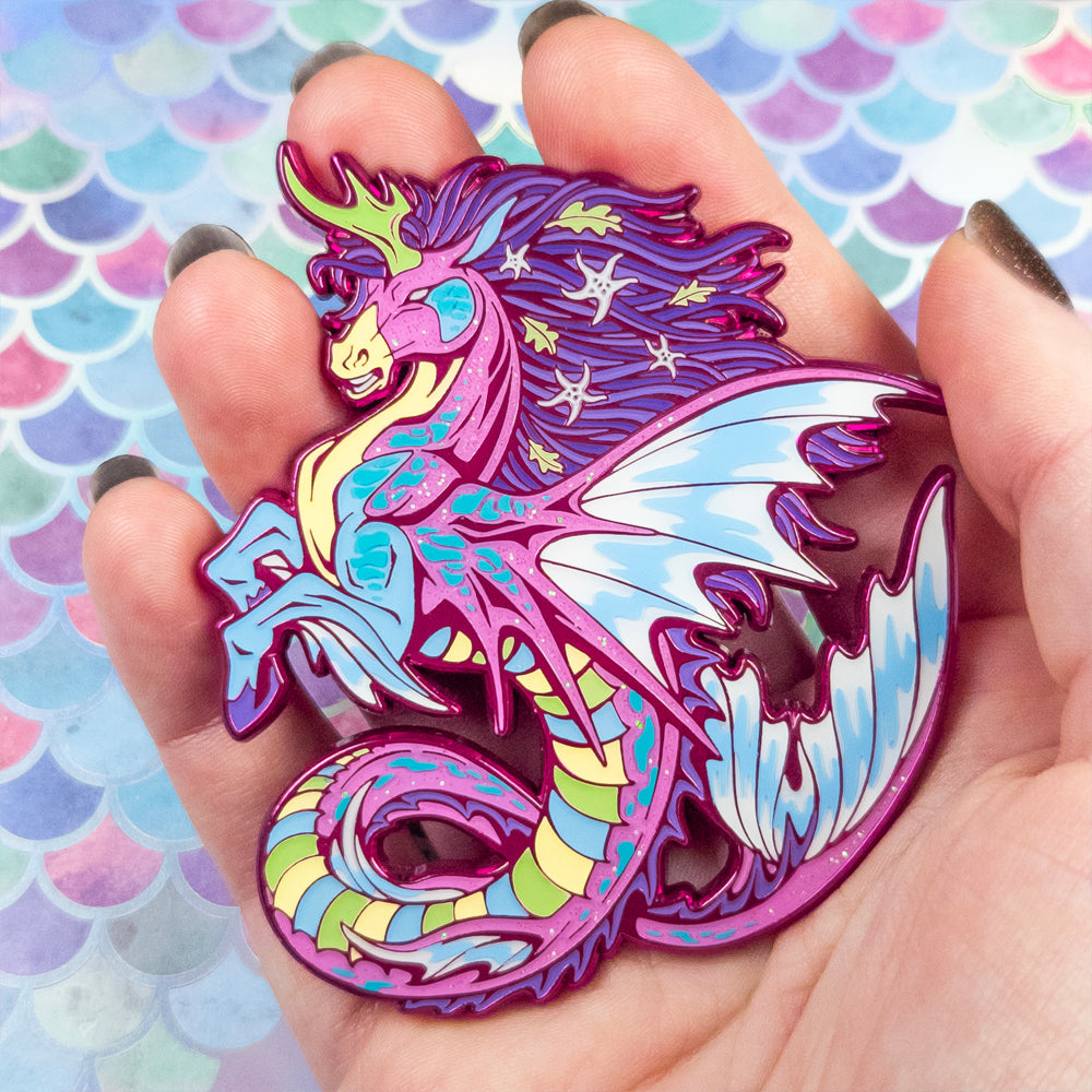 Hippocampus Enamel Pin [ Fairy Tale ]