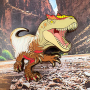 Jurassic Attack! Allosaurus Enamel Pin - Versiris - Art by Versiris