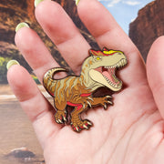 Jurassic Attack! Allosaurus Enamel Pin - Versiris - Art by Versiris