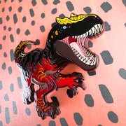 Jurassic Attack! Allosaurus Enamel Pin - Versiris - Art by Versiris