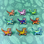 Jurassic Attack! Blind Bag Compsognathus Enamel Pin - Versiris - Art by Versiris