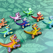 Jurassic Attack! Blind Bag Compsognathus Enamel Pin - Versiris - Art by Versiris